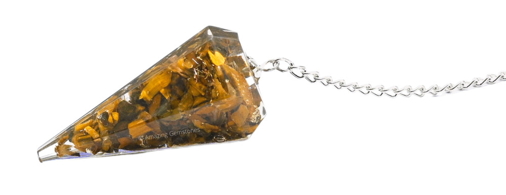 Tiger Eye Orgone Pendulum