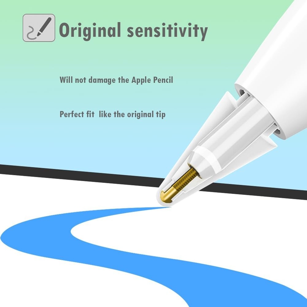 Pencil Tips for Apple Pencil, Multiple Durable iPencil Tip Nibs for iPad /App...