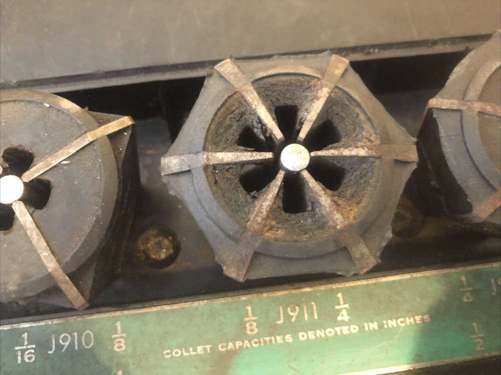 Jacobs Rubber Flex Collets J910-J914 Used Condition