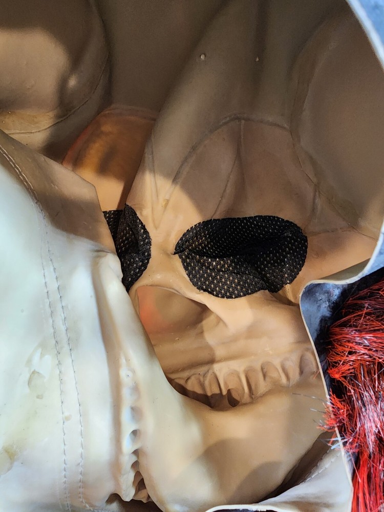 Jester Killer Clown Sharp Teeth Red Beard Mask 2016