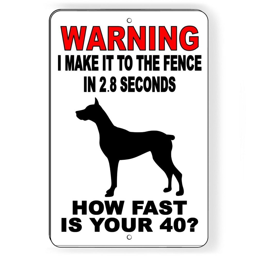 Sign Or Decal Beware Of Dog Will Bite Security Attack Guard Warning Protected