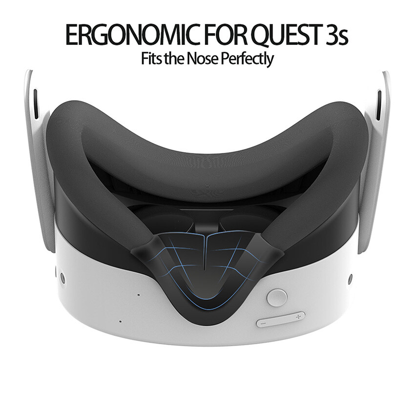 Light Blocking Silicone Nose Pad Comfortable Pad VR Accessories for Quest 3S