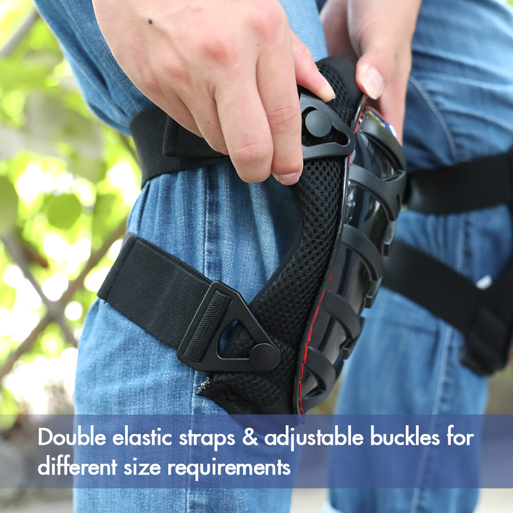 Construction Gel Knee Pads Safety Kneepad Adjustable Buckle Strap Durable Button