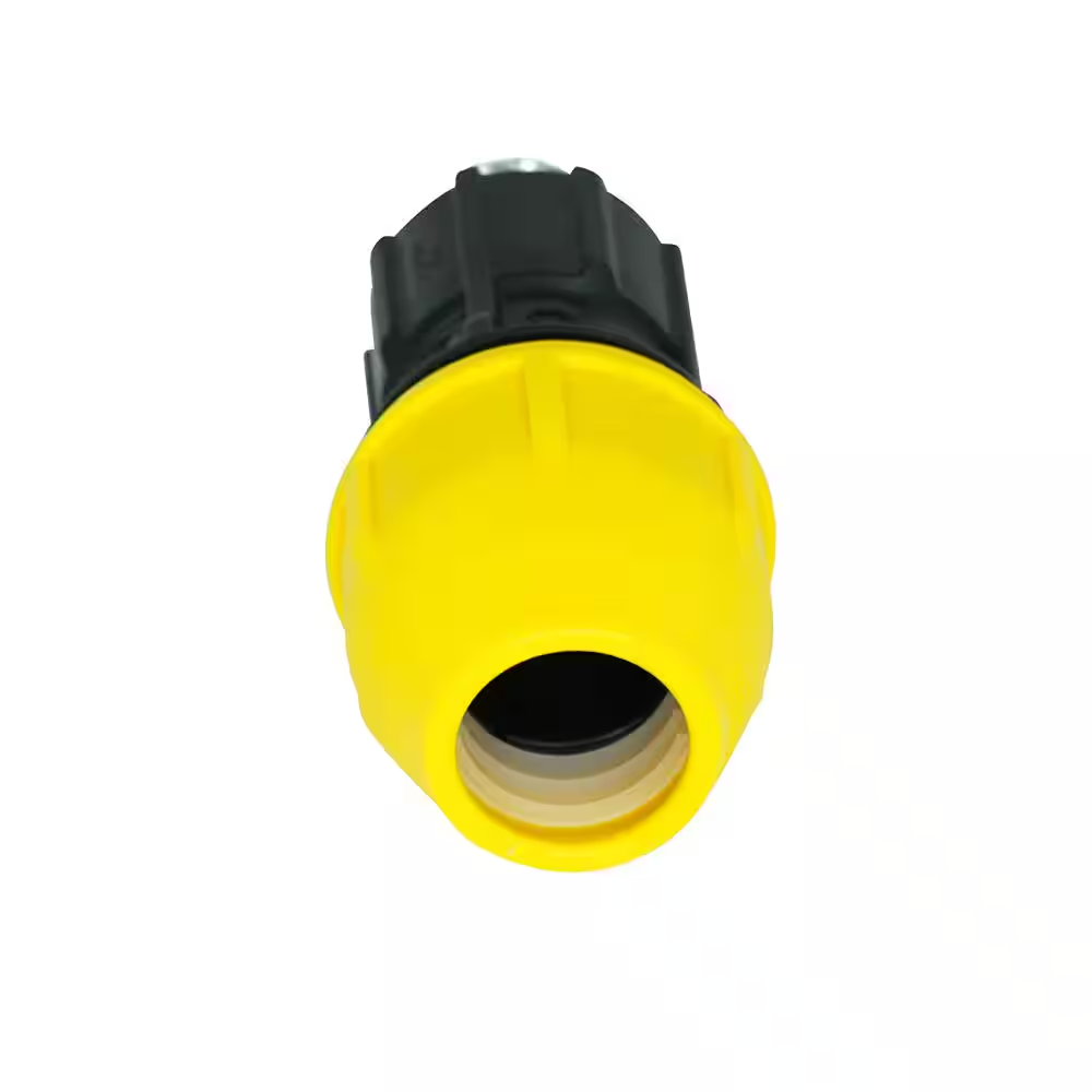 3/4 In. Polypropylene Underground Yellow Poly Gas Pipe Conversion Fitting