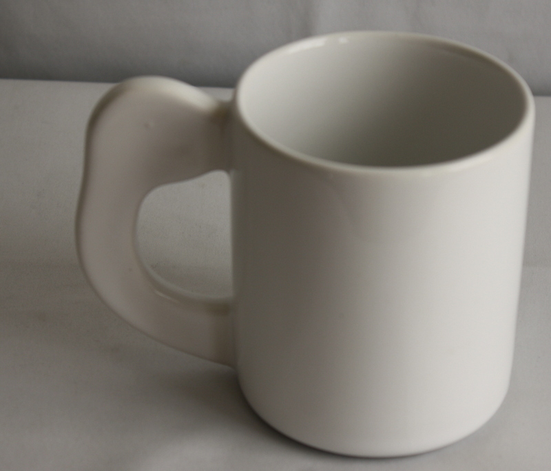 Vintage Parrot Mug Tiki Retro Flat Handle Bird Coffee Cup
