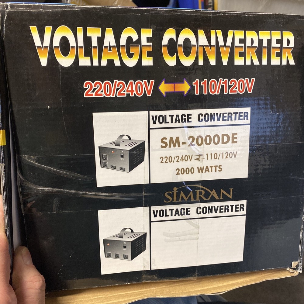 Simran, Up/Down Voltage Converter Transformer, Model#SM-2000DE, 2000 Watt Max