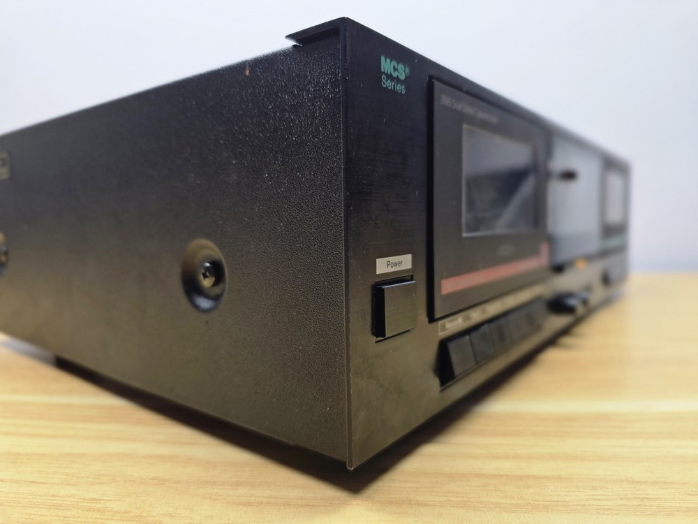 MCS Series 3595 Modular Component Systems Dual Stereo Cassette Deck Powers On