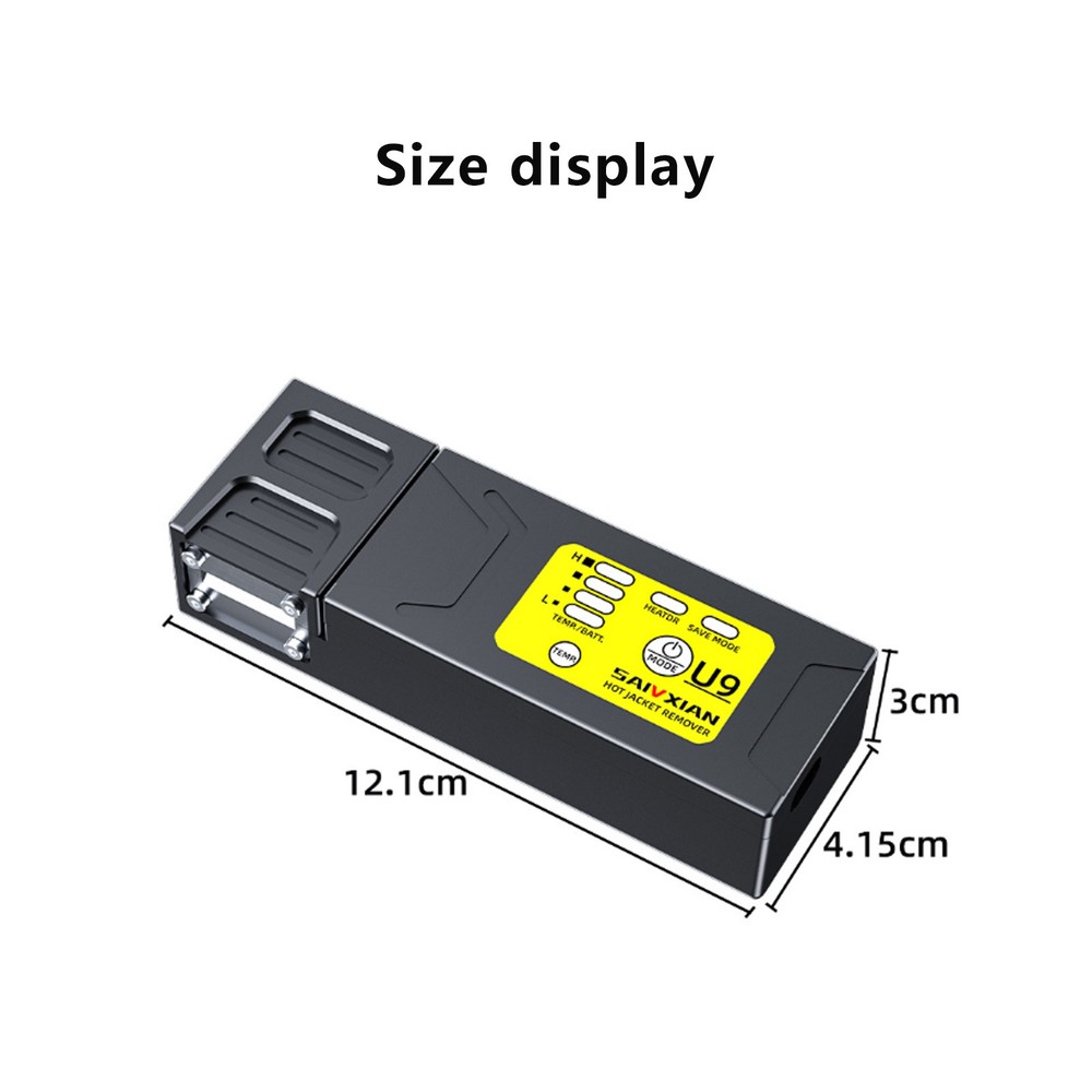 Fiber Optic Thermal Stripper Rechargeable Auto Heating Efficient Stripping Toofe