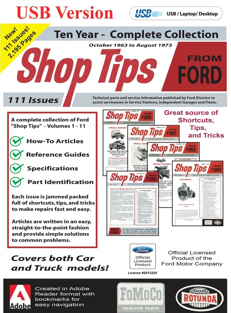 Ford Shop Tips (1963 - 1973) (USB)