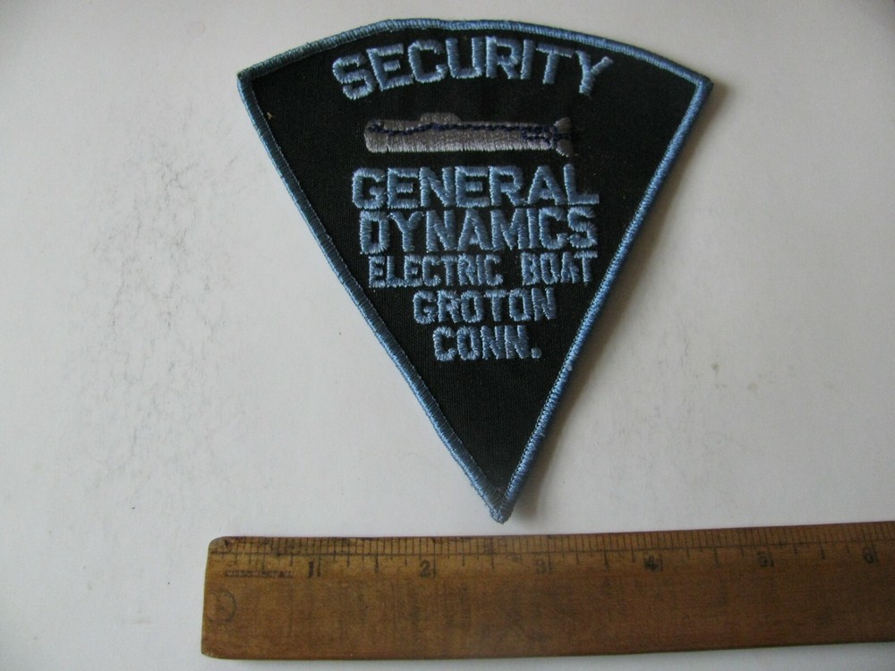 GENERAL DYNAMICS GROTON CT OBSOLETE DEFUNCT SECURTY PATCH FREE SHIPPING LOWEST