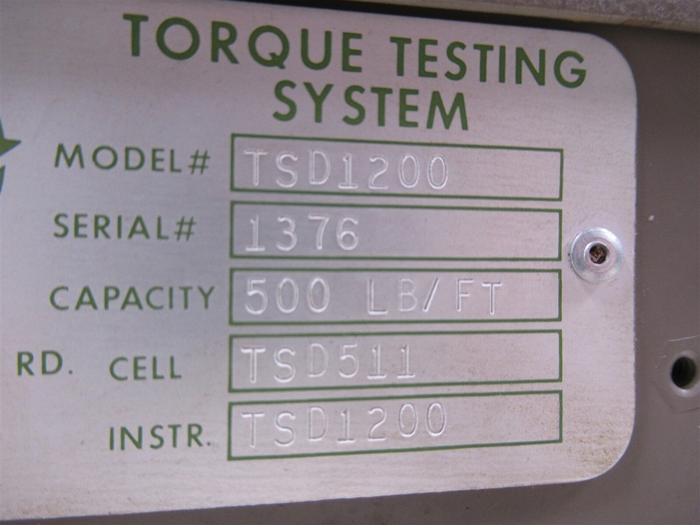 AKO Torque Testing System TSD1200 500 LB / FT Unit