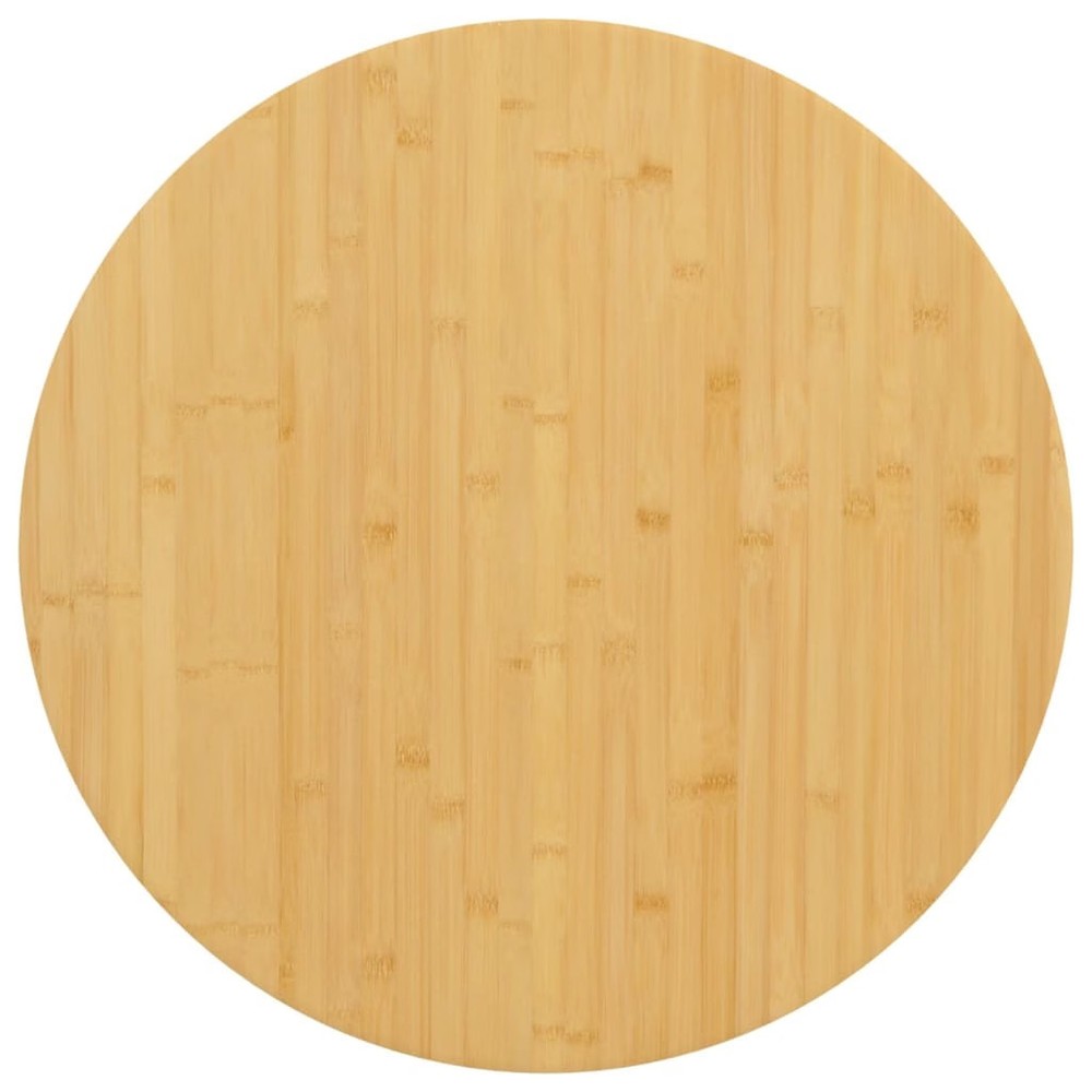 Table Top Bamboo 27.6 x 1.6 in Durable Table Top Round