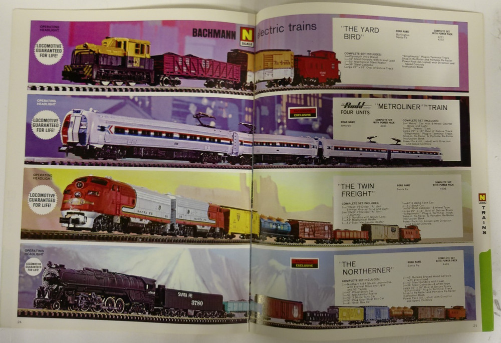 Vintage Bachmann Model Trains 1975 Catalog