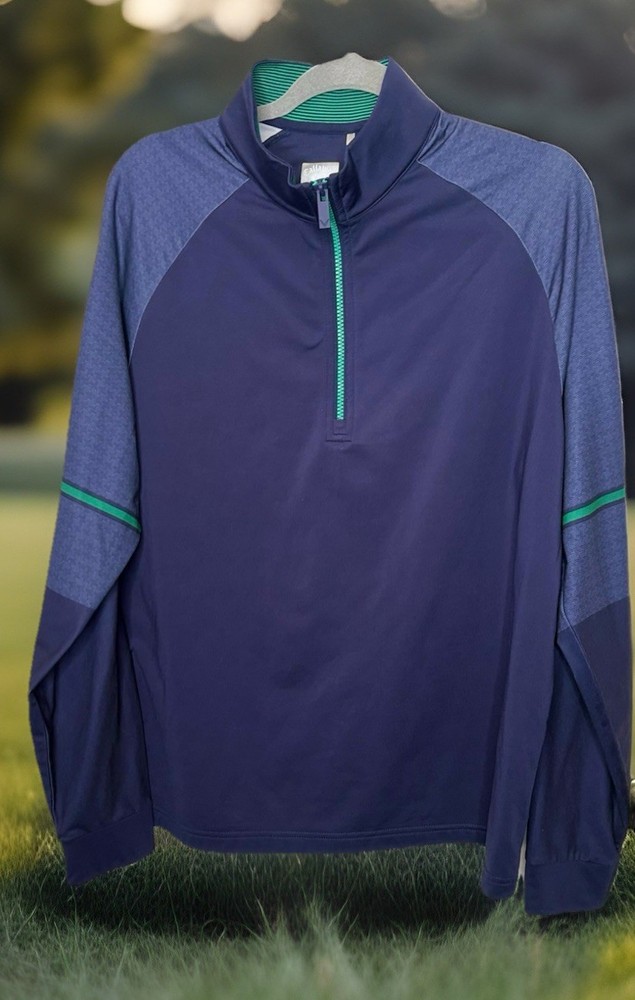 Callaway Weatherseries Men’s Medium Quarter Zip Golf Pullover Swing Tech Blue