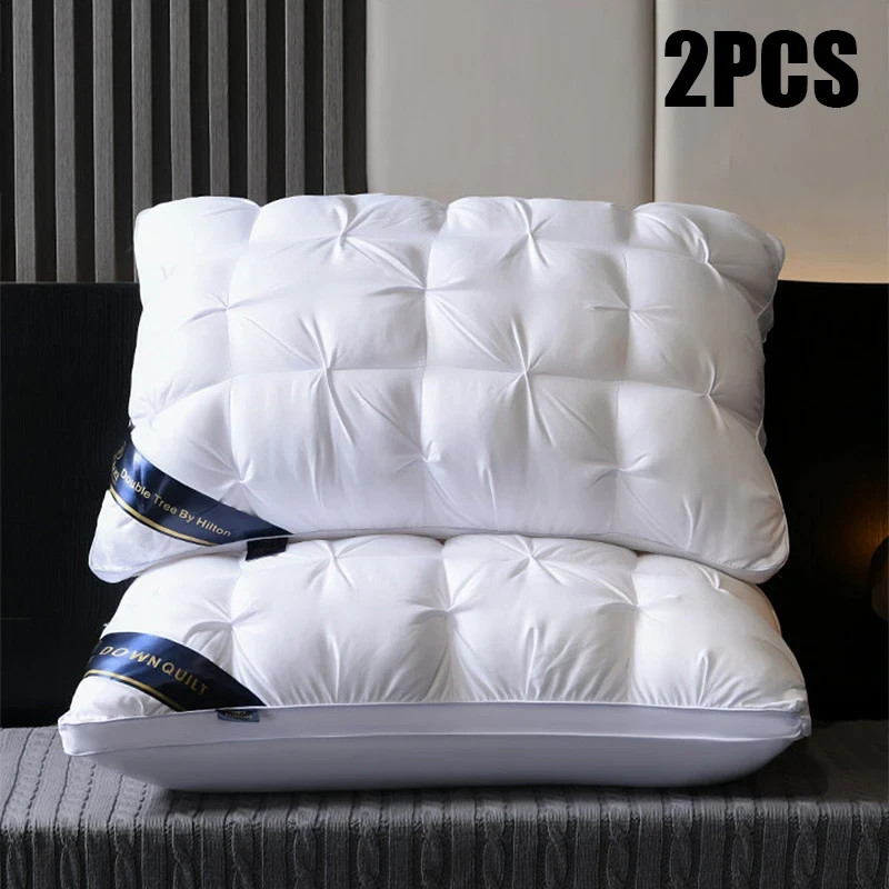 2-Piece Sleep Pillow Set, Soft Supportive Bed Pillows, Suitable for Back.