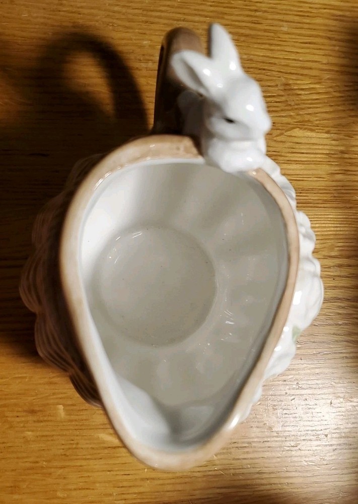 Corner Ruby Spring Easter Collection, Bunny Rabbit 🐇 Basket Ceramic Creamer 4"H