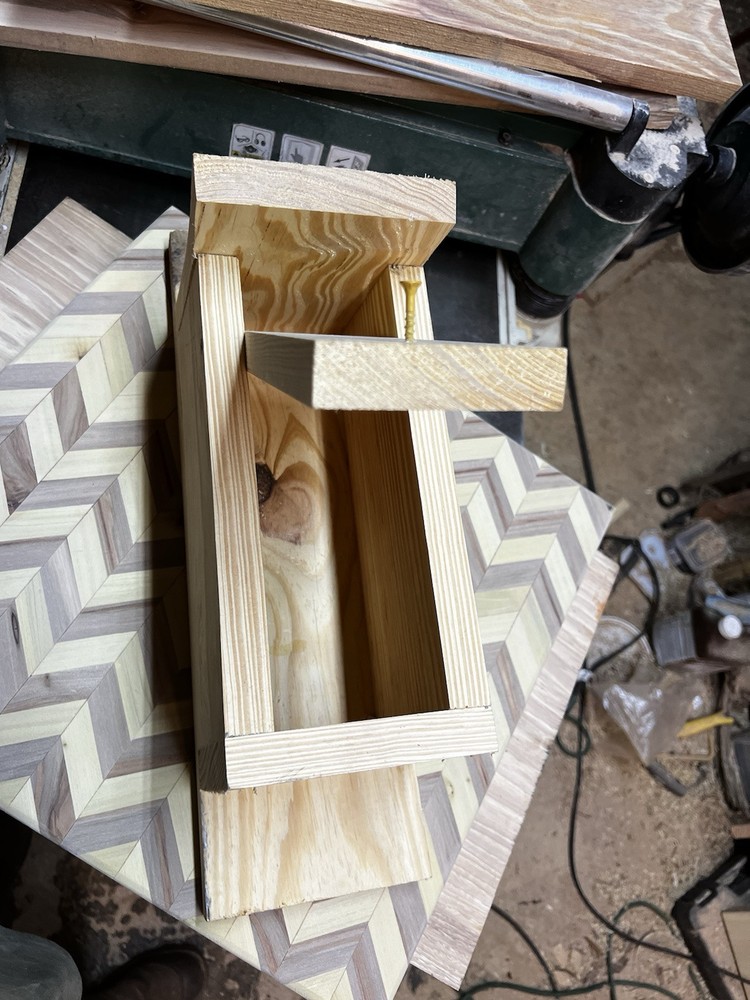 Blue Bird Box Made From Yellow Pine