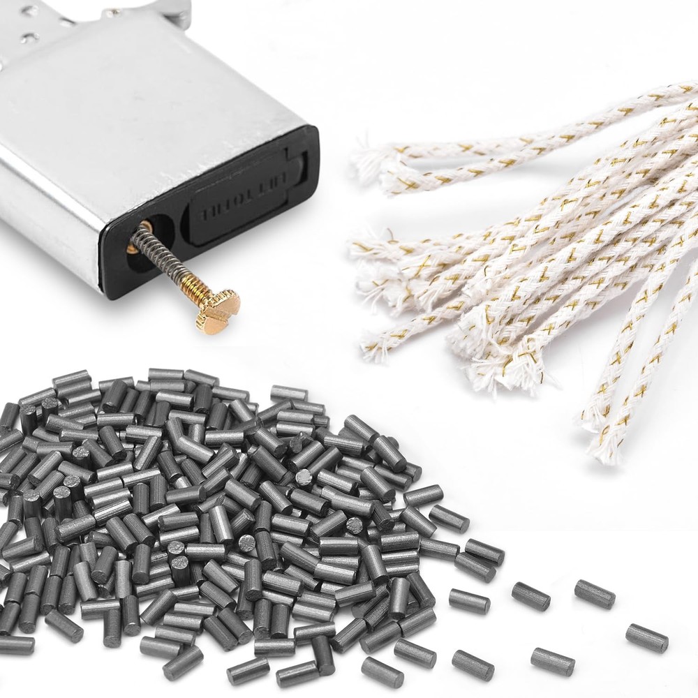 CooBigo Black Lighter Flints 500pcs & 520pcs & Wicks