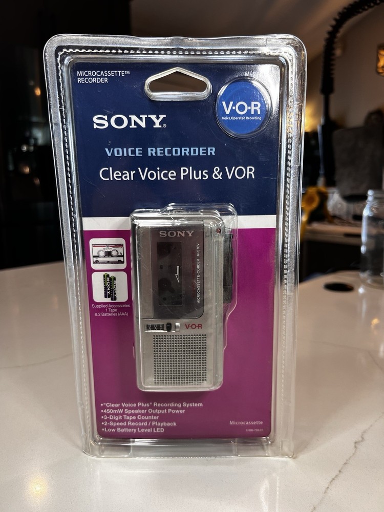 🆕 Sealed Sony M-570V Microcassette Recorder (Fast Shipping)
