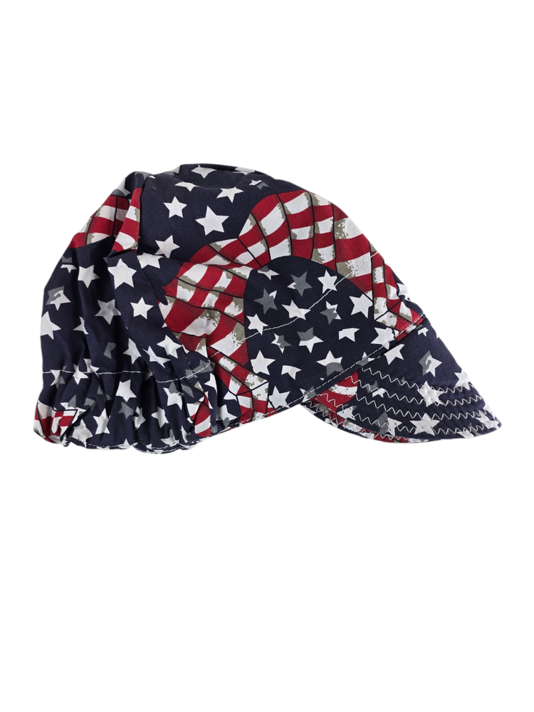 Welding Cap stretch to fit Patriotic Beanie Cap