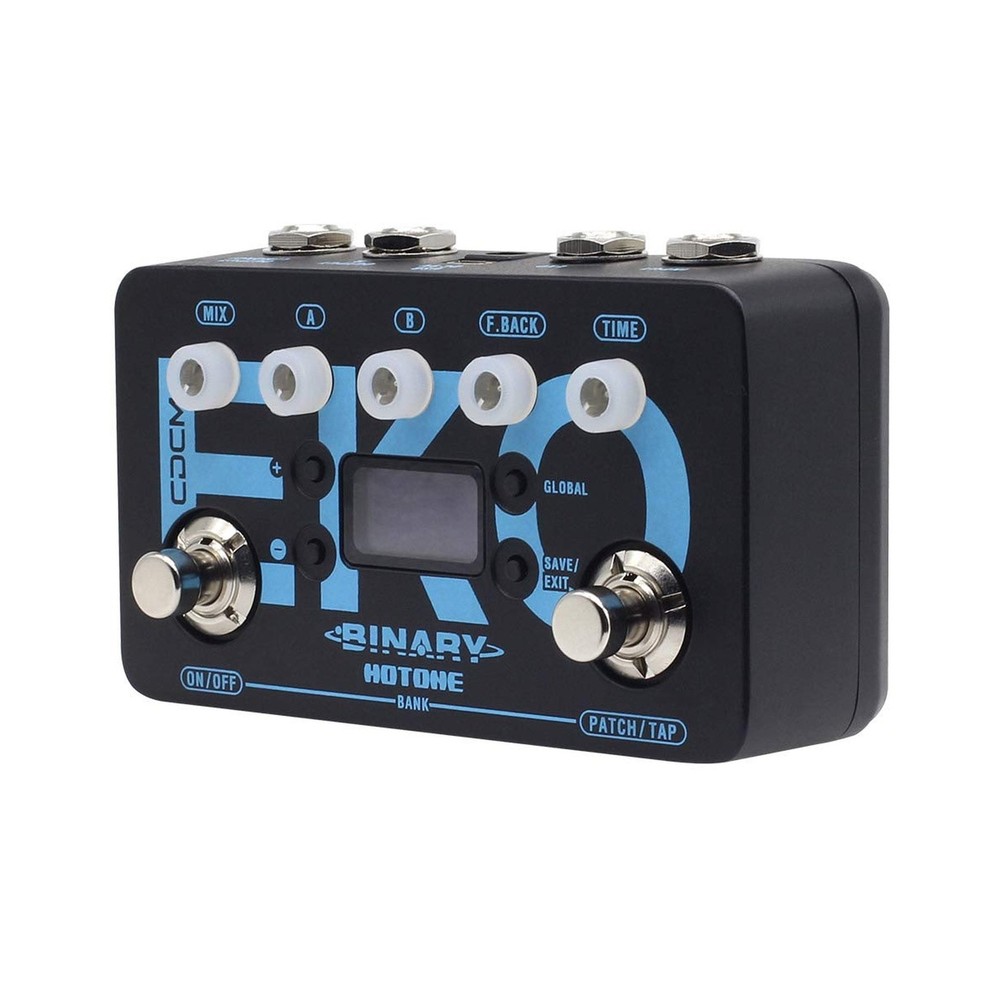 Hotone Binary Eko Multi-Mode Tap Tempo Digital Delay Echo Guitar Bass Effects...