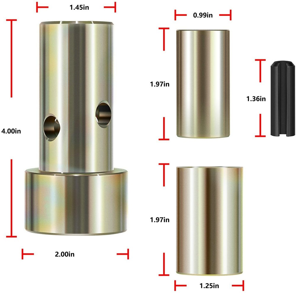 2Set Quick Hitch Bushing Kit TK95029 for Category 1 3-Point Hitch Tractors