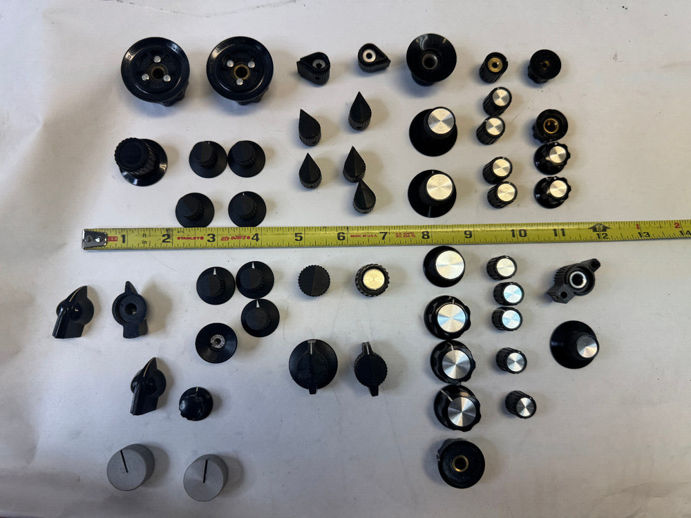 Equipment Knob HDCO BAKELITE/PLASTIC - 50+ KNOBS FOR ELECTRONICS / RADIOS / ECT