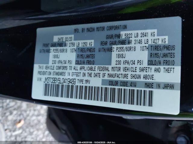 Used Headrest fits: 2020 Mazda CX-9 Grade A