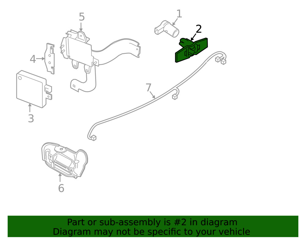 Genuine Nissan Parking Aid Sensor Bracket 28533-6JL0D