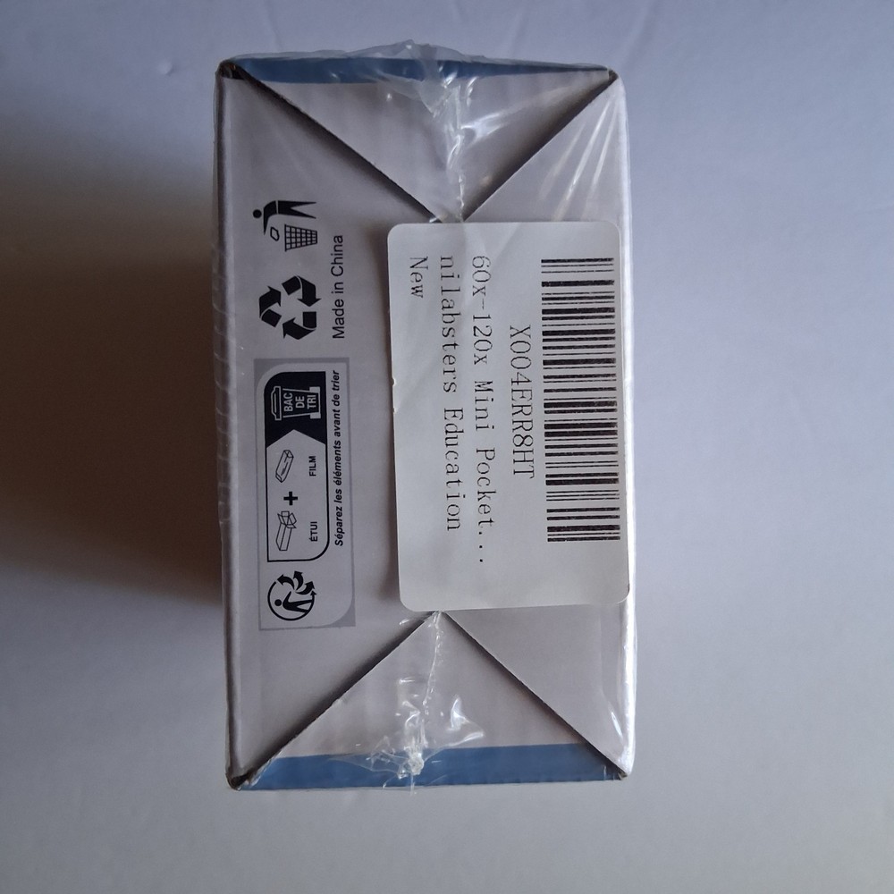 Lakwar Pocket Microscope, Adjustable magnification range 60x to 120x