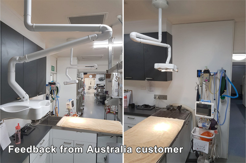 JD1700 Ceiling Mounted LED Minor Surgical Lamp Shadowless Light Operation Lamp