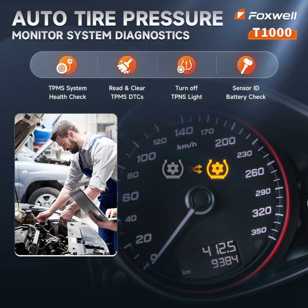TPMS Programming Tool Tire Sensor Relearn Reset Activate Universal Diagnostic