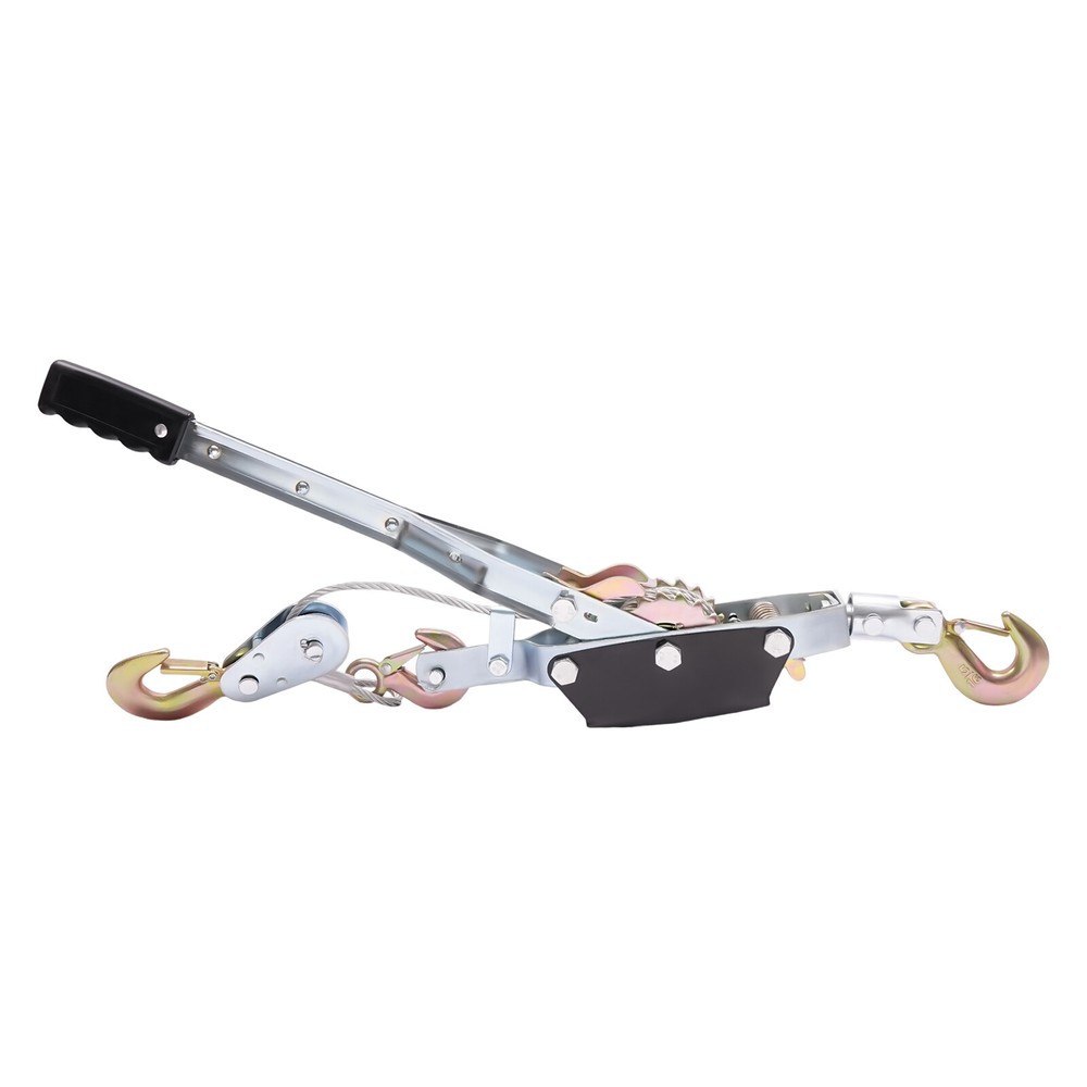 5 Ton Hand Puller Heavy Duty Winch Pull Hoist Come Along Cable 3 Hooks 2 Gear US