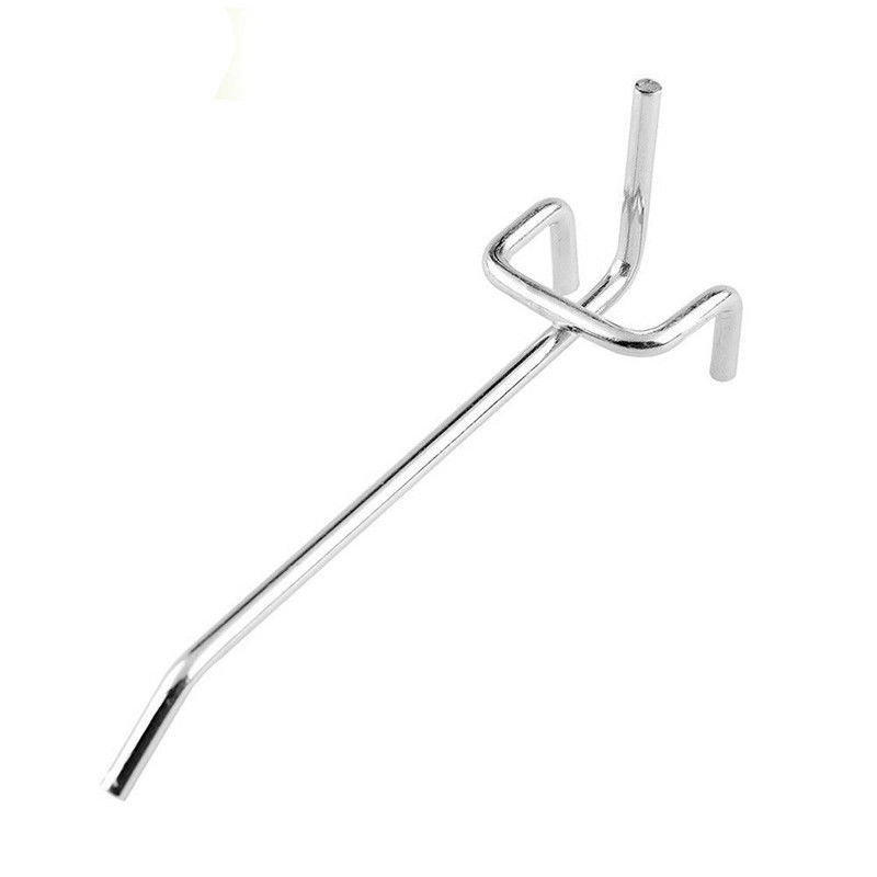 25pcs Peg Board Hooks Workshop Garage Pegboard Hanging Tool Storage Display 8"