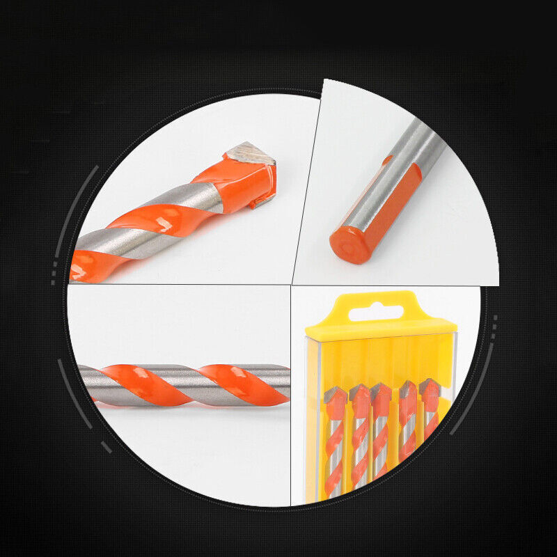 Multi Construction Bits Masonry Concrete Wood Tile Drills Bit Tools 6mm to 12mm