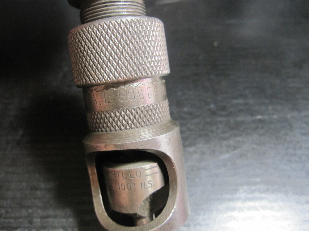 A.L. Gower MFG CO Micro adjustable spring loaded stop countersink 2 dif. cutters