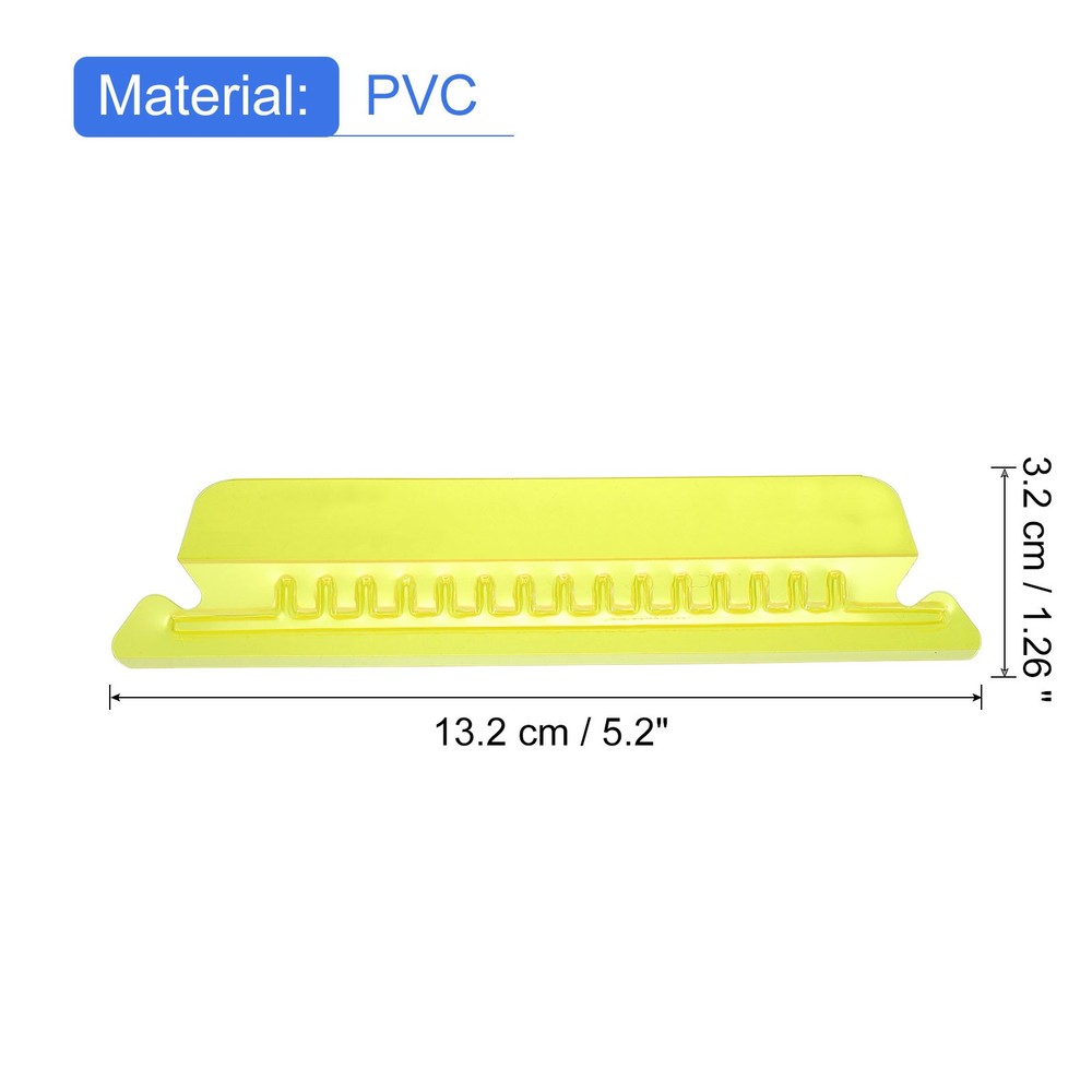 Hanging File Folder Tabs, 4 Inch File Folder Tabs and Inserts, Yellow, 100 Pcs