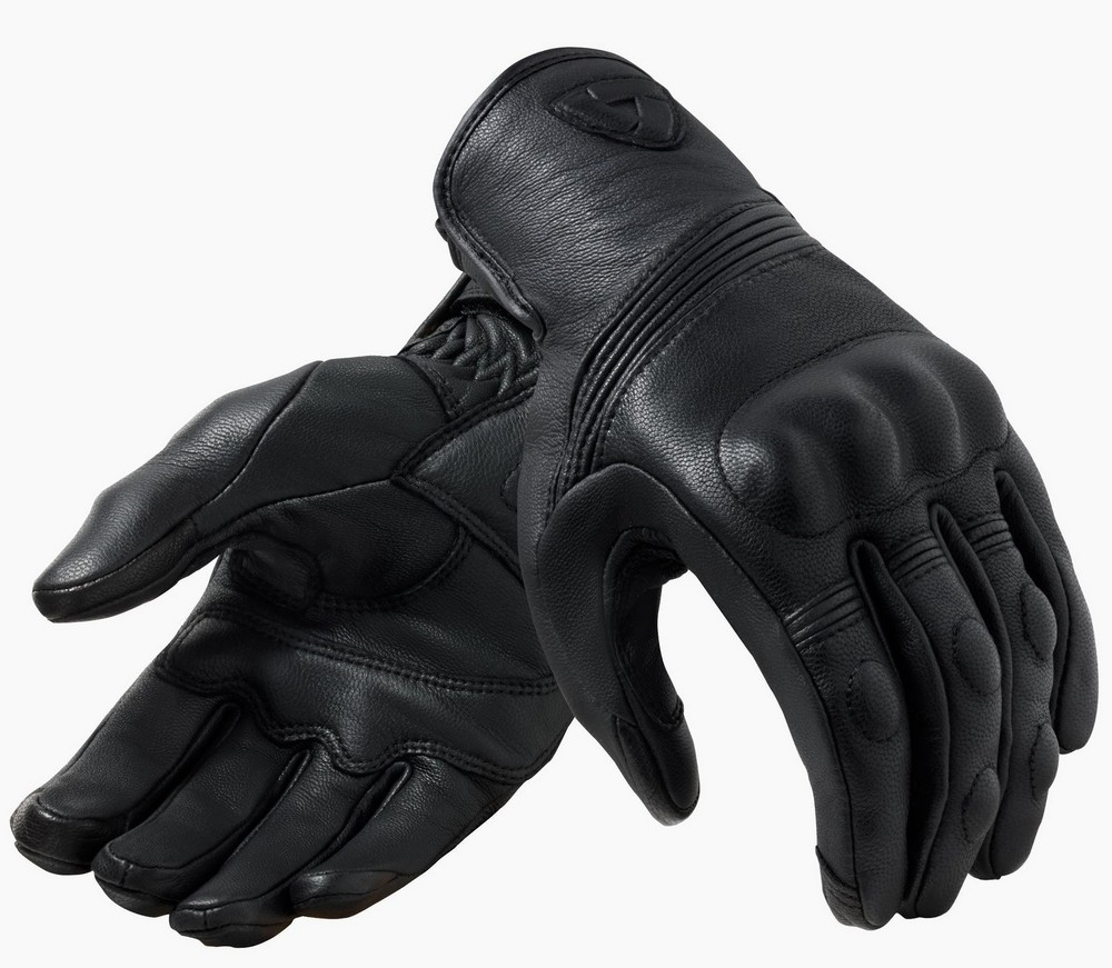 Rev'It Hawk Womens Leather Motorcycle Gloves Black XL