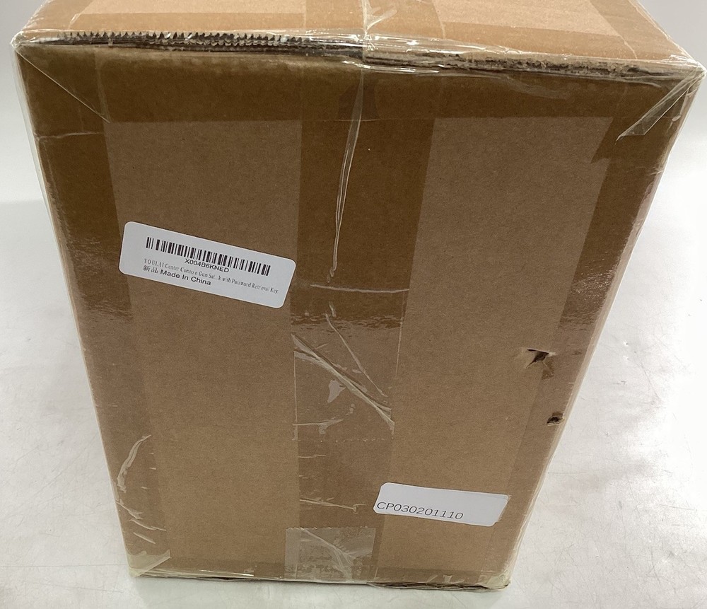 Center Console Gun Safe With Password Retrieval Key.