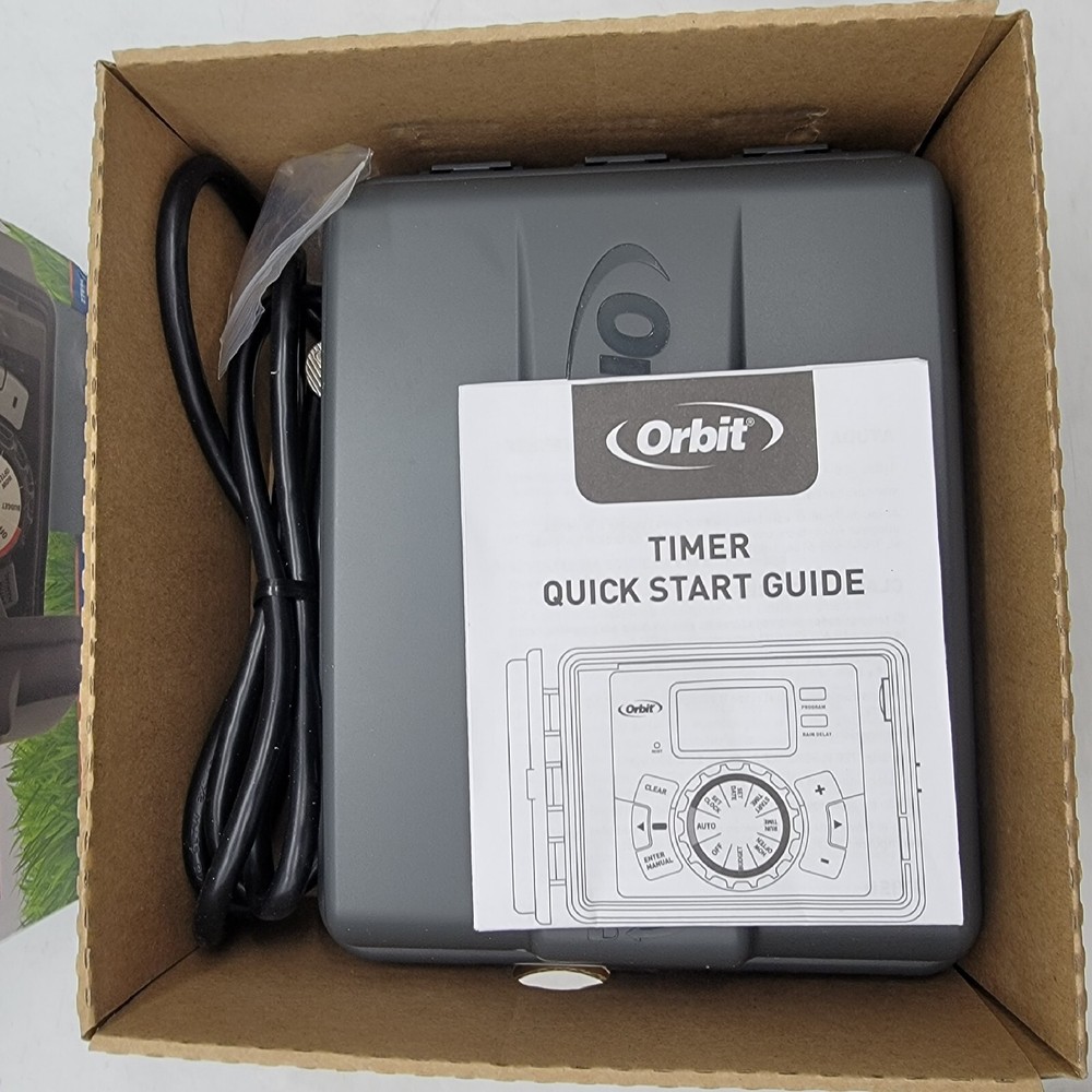Orbit 6-Station Sprinkler Timer 3 Programs w/ Easy-Set Logic 57896 NEW