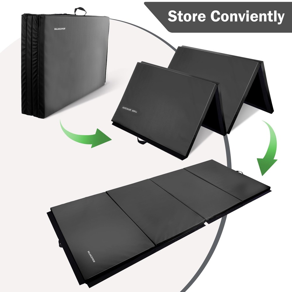 2" Thick Gymnastics Mats for Tumbling, Midnight