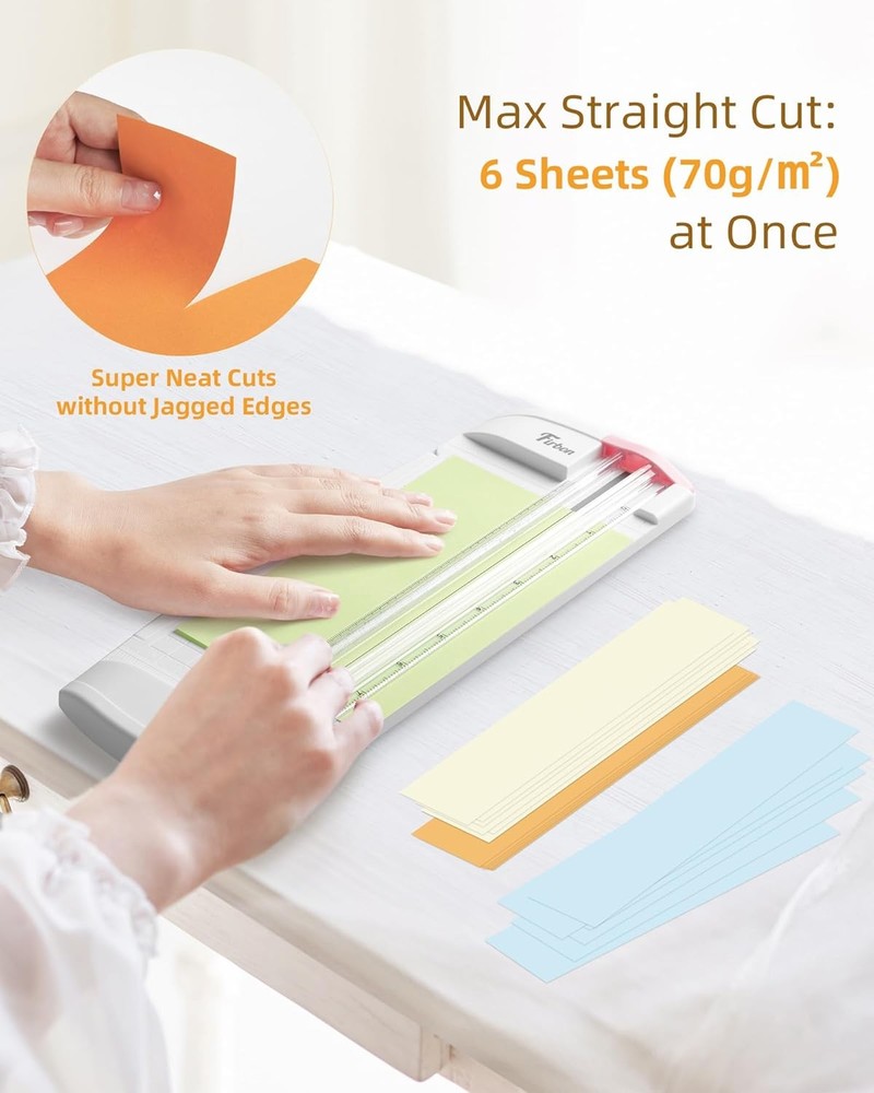 Pink 3-in-1 Paper Trimmer 9" Compact