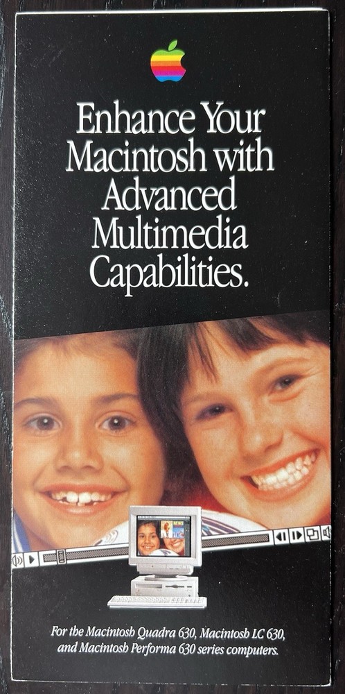 Apple Computer 1994 Vintage Advanced Mutimedia Brochure