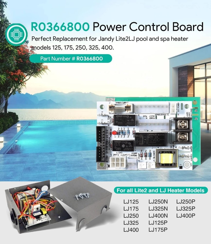 R0366800 Power Control Circuit Board Replacement for Jandy Lite2LJ 125, 175, 250