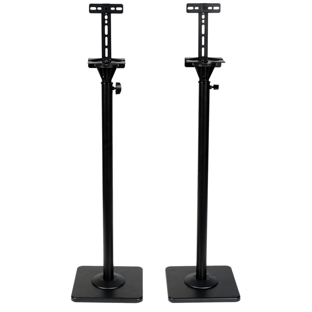 One Pair Speaker Stand Mount Bracket Floor Stand Satellite Height Adjustable ajb
