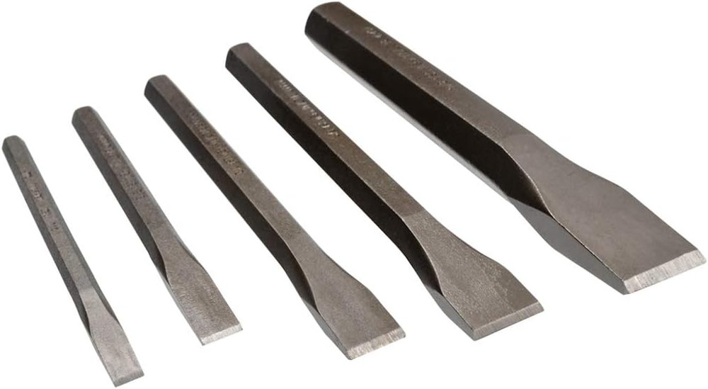 Tools 90002 Cold Chisel Set, 5-Piece, Shot Blast Finish
