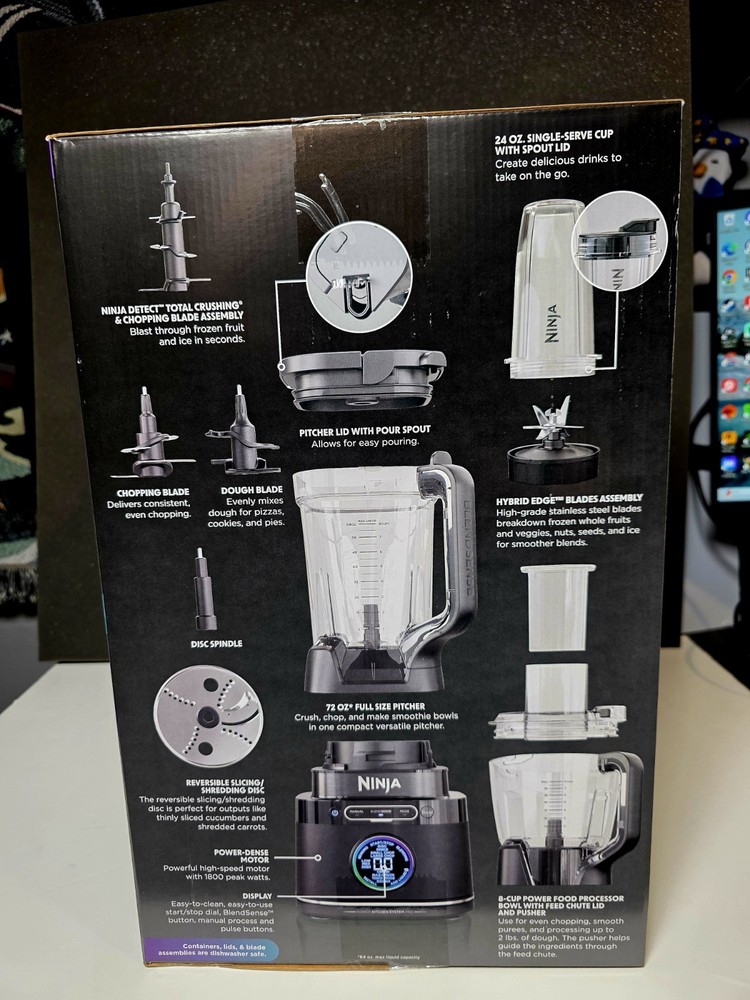 Ninja Detect™ Kitchen System Power Blender Plus Processor Pro with...