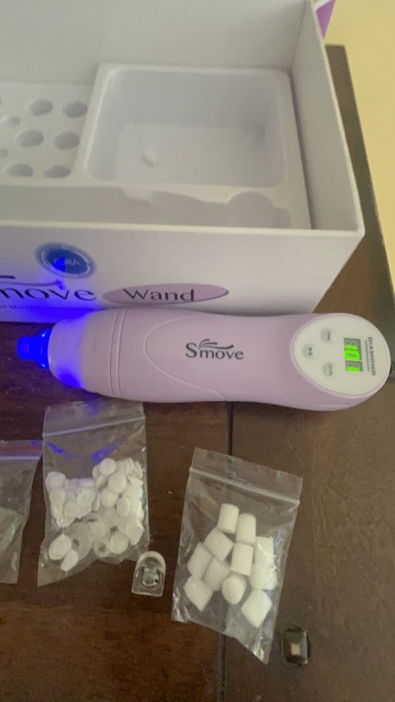 S'move Wand Diamond Microdermabrasion and Suction System with storage bag EUC
