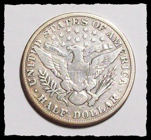 1909-S BARBER HALF DOLLAR Nice VF #32C99