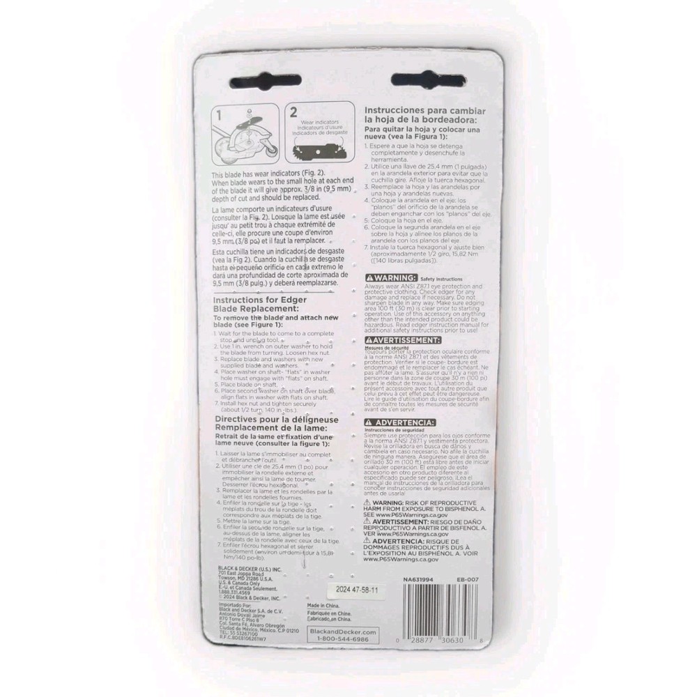 BLACK+DECKER Replacement Blade For Le750 - EB-007AL